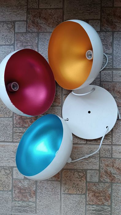 Алуминиев лампион пендел лампа абажур осветително тяло тройка