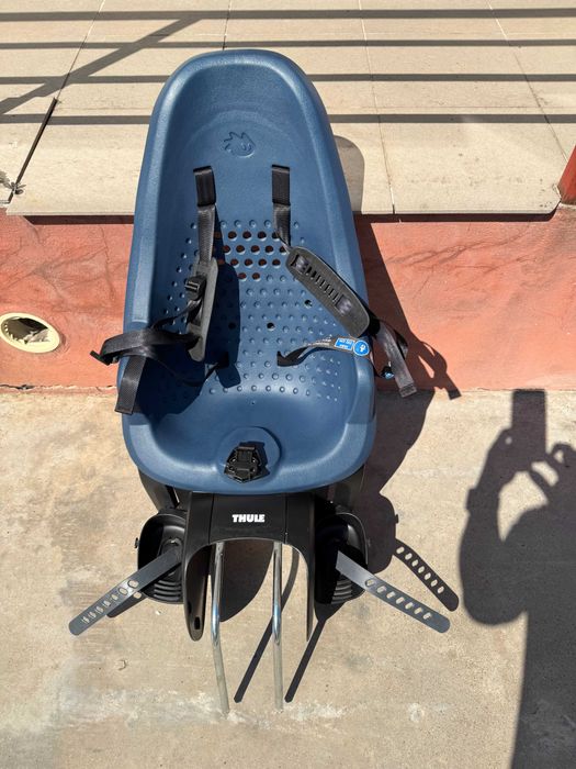 Scaun copii bicicletă Thule Yepp 2 Maxi Frame mounted (montare pe spate), albastru închis