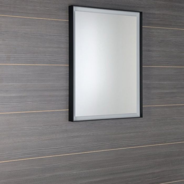 Led огледало за баня флора черен мат