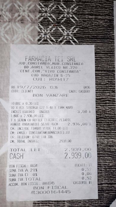 Se vinde cărucior electric pliabil