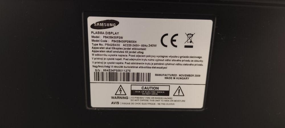 Samsung plasma tv