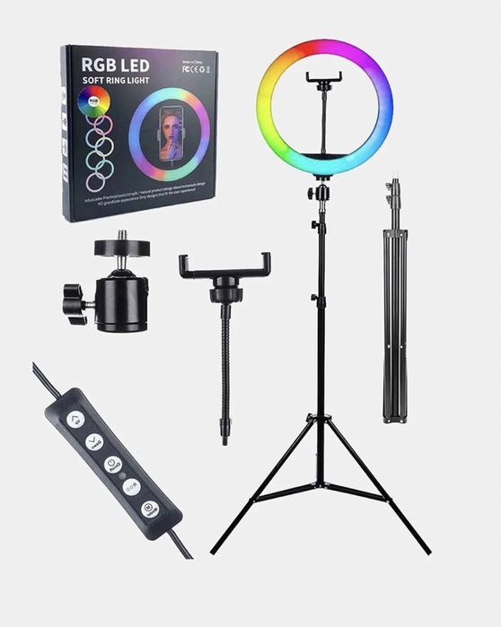 Кольецвая лампа ргб Лампа кольцевая RGB: 7 500 тг. - Аксессуары для ...