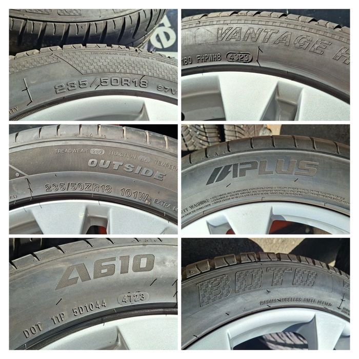 18" 5X120mm BMW X3, БМВ Х3 Джанти с Почти Нови Летни гуми 235/50/18