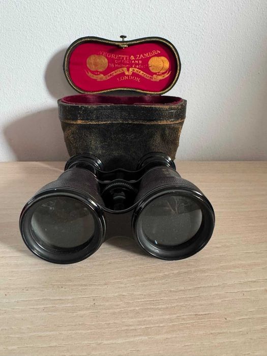 Binoclu antic Negretti & Zambra London – cutie originală, de colecție