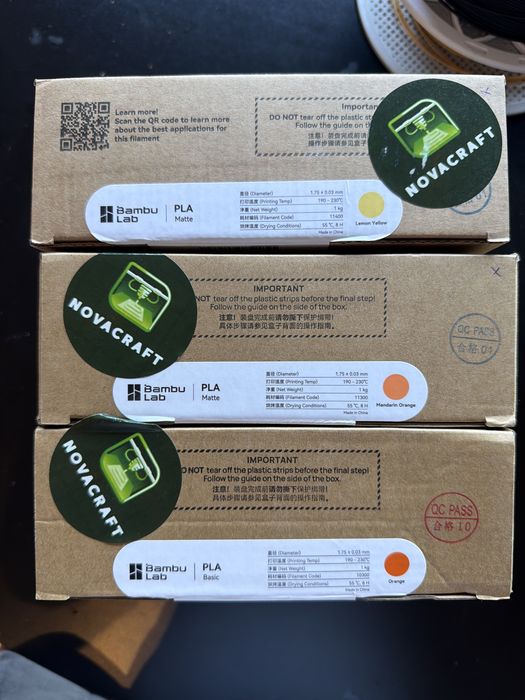 Filament PLA - imprimanta 3D bambu lab