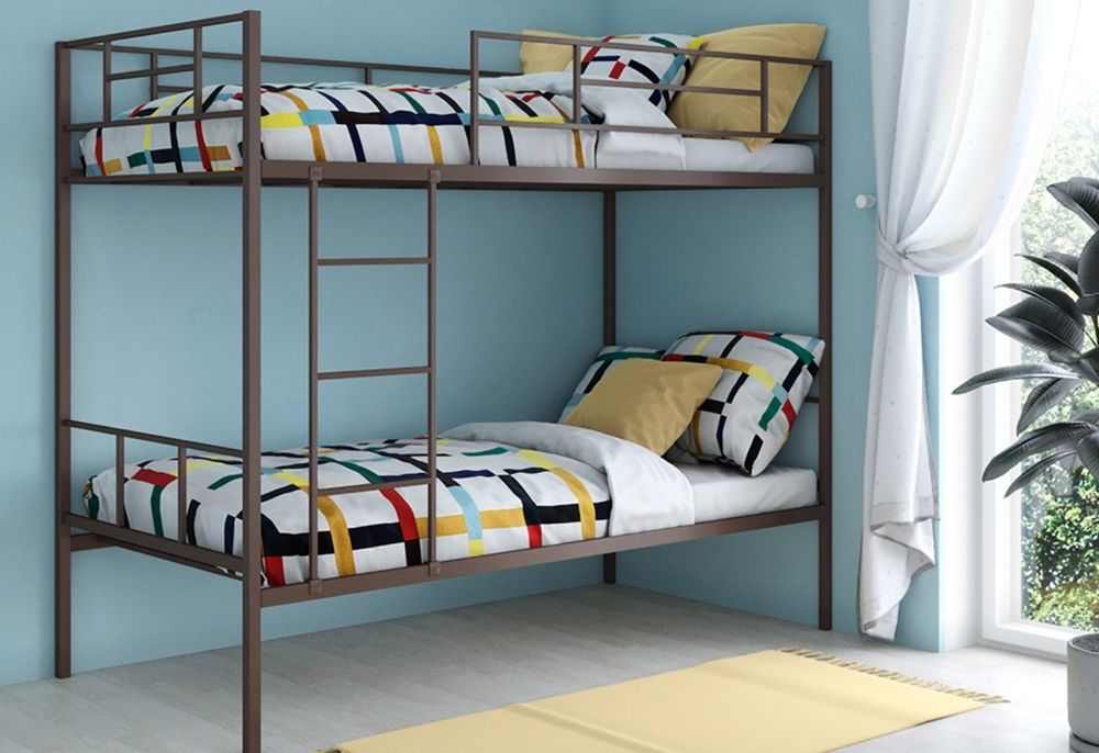 Двухъярусная кровать СОЛНЫШКО с матрасом или без матраса