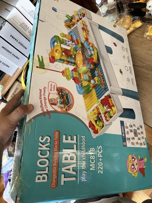 Стол+Стул с лего кубиками. Комплект. Набор лего.