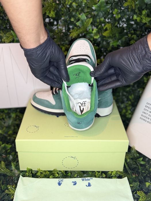 Adidasi/Sneakers Off-White Out off Office green and white vintage  |full box | MM2 Outlet