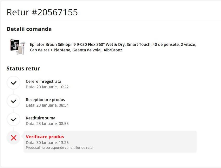 Epilator Braun Silk-épil 9 Flex (NOU, GARANȚIE) 50% din preț eMag