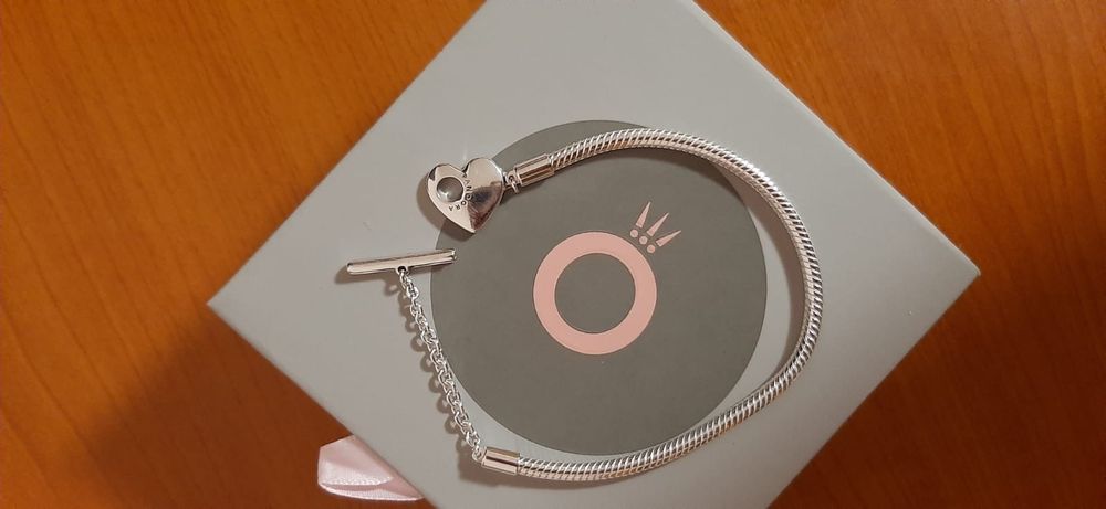 Bratara Pandora tip lant clasic in forma T originala