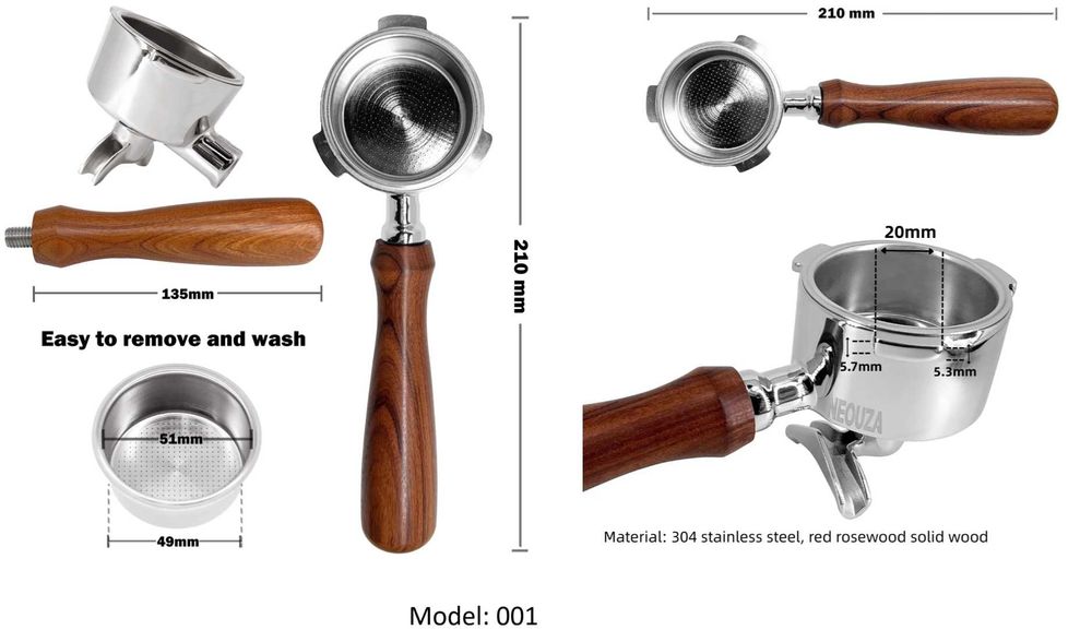 Ръкохватка портафилтър за Delonghi и много други кафемашини