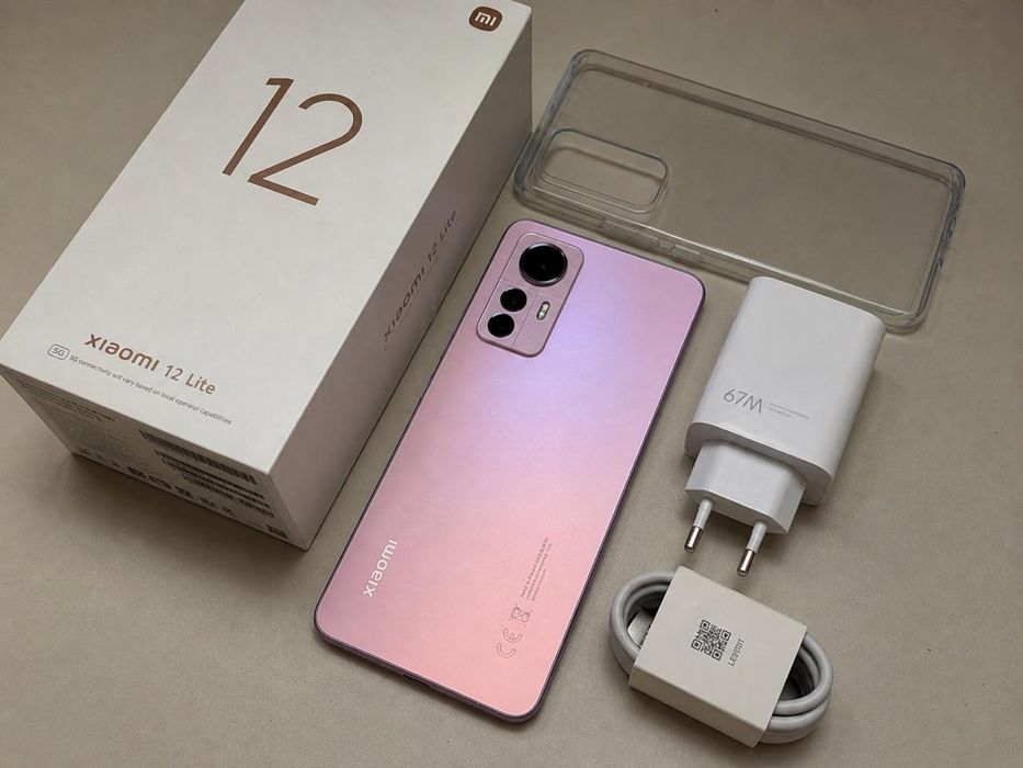 Xiaomi 12 Lite 8/256GB (розовый) — отличное состояние