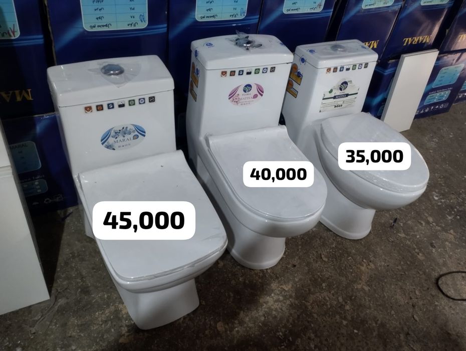 Унитаз моноблок литой