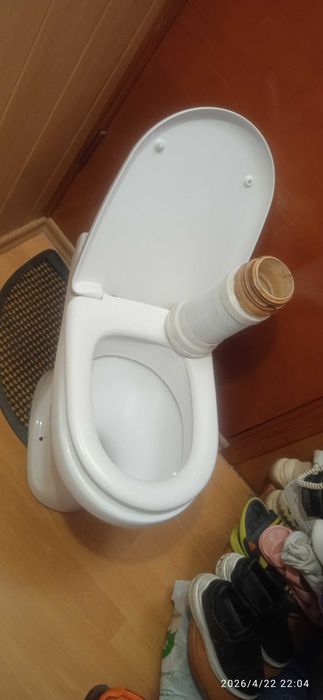 Унитаз (17 см. ) для стройки супер ЧИСТЫЙ.