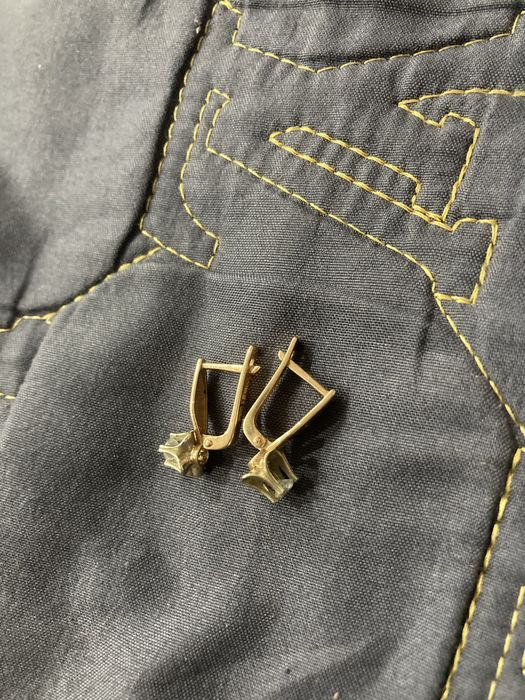 Золотые сережки 585 проба