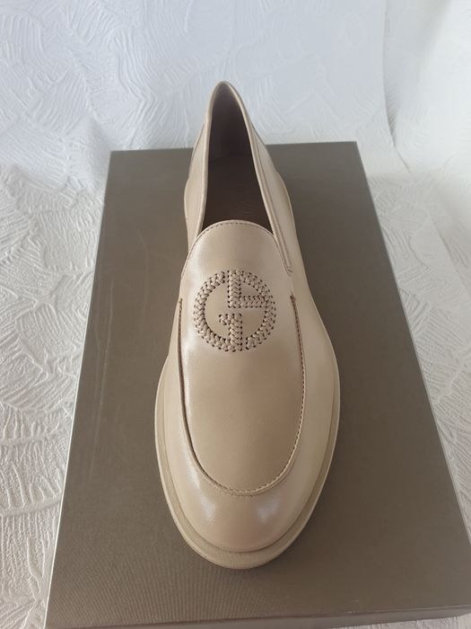 GIORGIO ARMANI мъжки лоафери - нови с кутия, 3 цвета (бежово/оранж велур/сиво), естествена кожа - Изпращаме с Еконт/Speedy