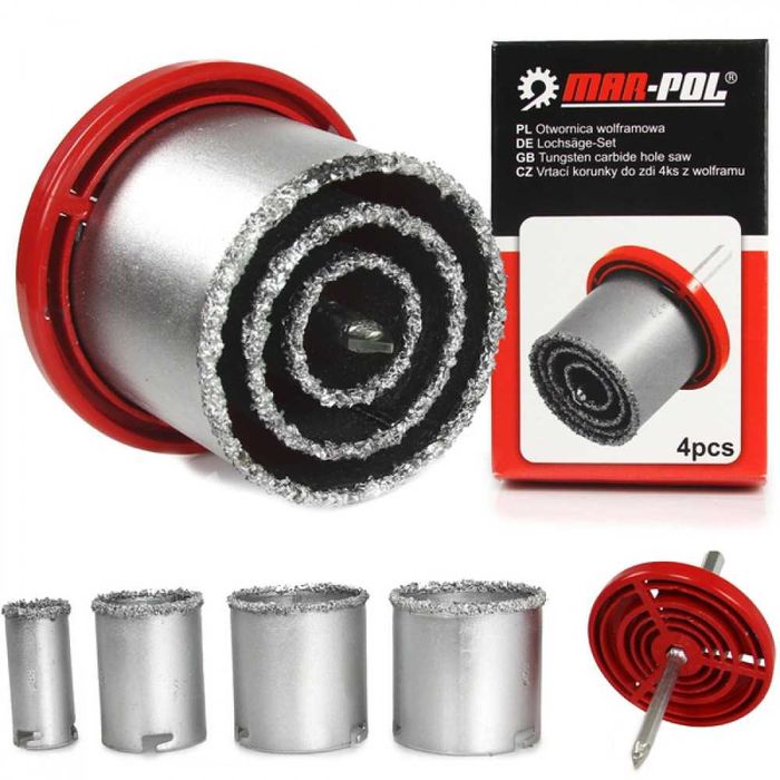 Диамантени боркорони 4 ЧАСТИ MAR-POL
