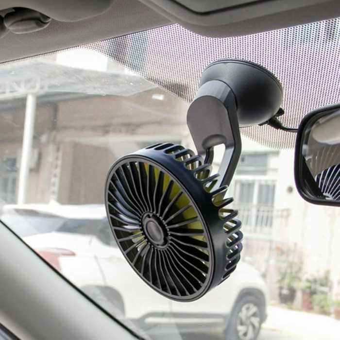 Вентилатор за кола, 2 варианта на 12V или USB