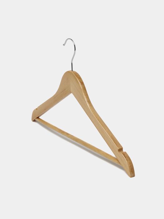 Yog'ochli ilgich, shim, kostyum, ko'ylaklar uchun, qadoqda 3 dona i16