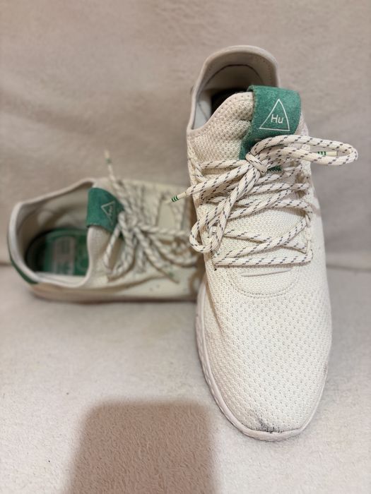 Adidas Pharrell Williams Tennis Hu Cream/Green - Mărimea 43 1/3