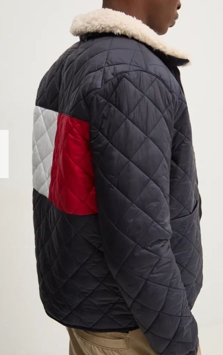 Original!Geaca imblanita reversibila TOMMY Jeans Denim , mar XL