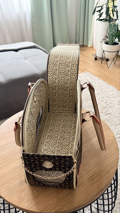 Geantă transport animale (câine/pisică) - Nouă, model elegant + 3 accesorii cadou