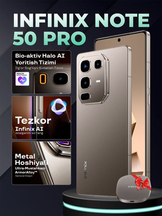 YENGI ! Infinix Note 50 Pro (8+8/256Gb | 12+12/256Gb) | Dostavka !