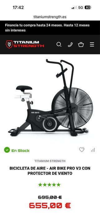 Въздушен велосипед Titanium Strength Air Bike Pro V3 – Чисто нов