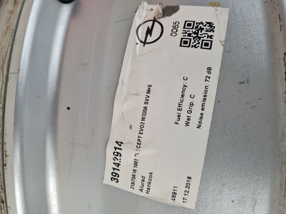 Оригинални джанти за ОПЕЛ OPEL PEUGEOT CITROEN R16 5x108 ET44 7J