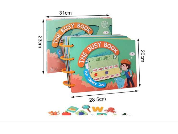 Образователна книжа със стикери идея за подарък занимателна игра