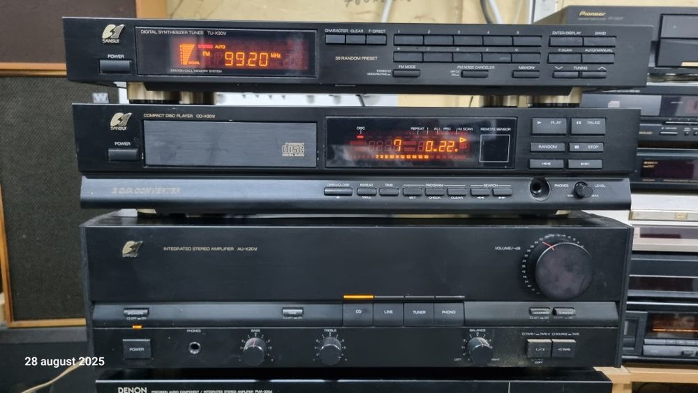 Linie audio Sansui(amplificator+tuner+cd player)