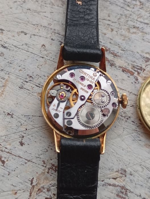 ceas mecanic  aur 14k certina