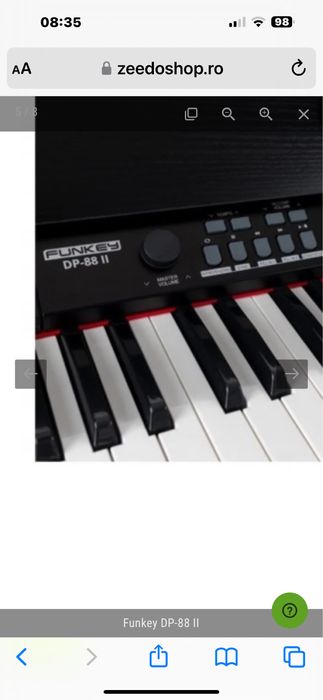Pian electric stare perfecta Funkey DP 88 II