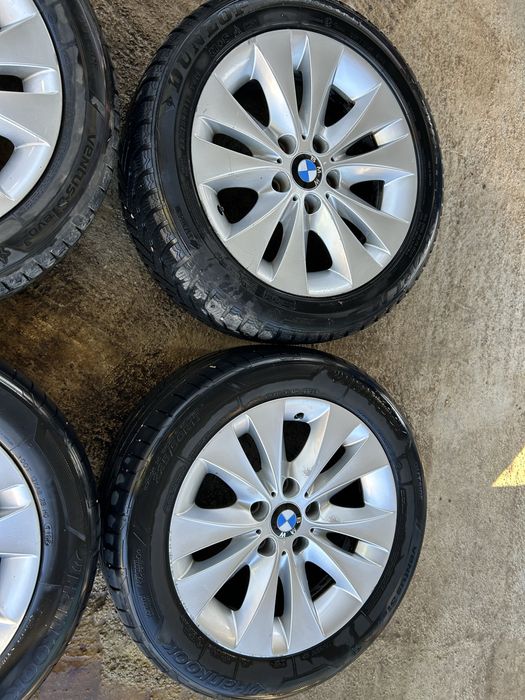 5x112 17 за BMW E60 61 7,5j ET 20 със летни гуми 7мм hankook
