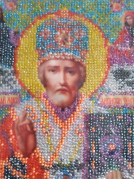 Икона вышитая бисером