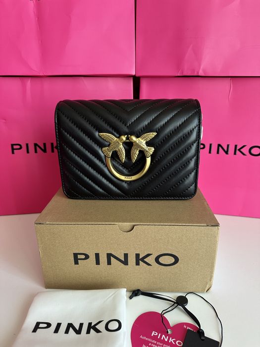 PINKO Mini Chevron Click Love – оригинална чанта | НОВА | Код: 108