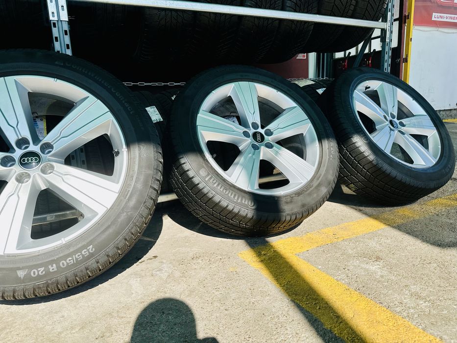 Jante Audi Q7 5x112 AO 20 zoll + Anvelope Continental 255/50 R20 2022