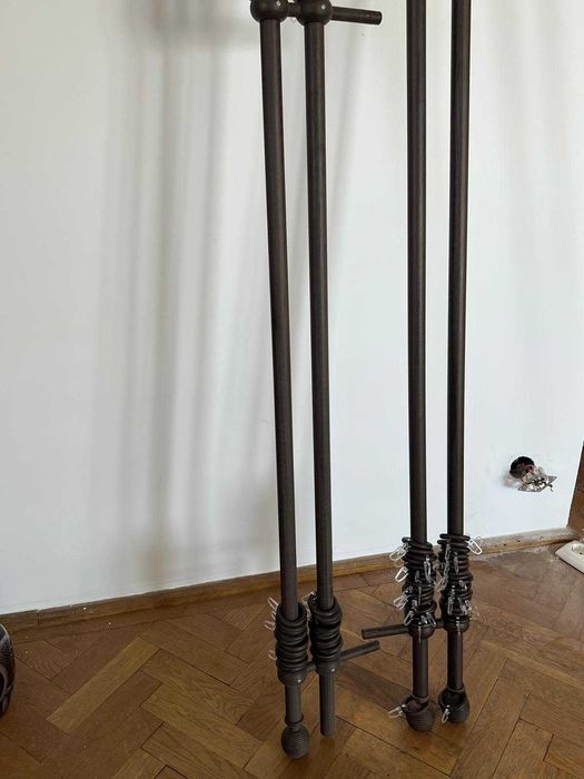 Galerie dubla pt perdea si draperie, 220 cm