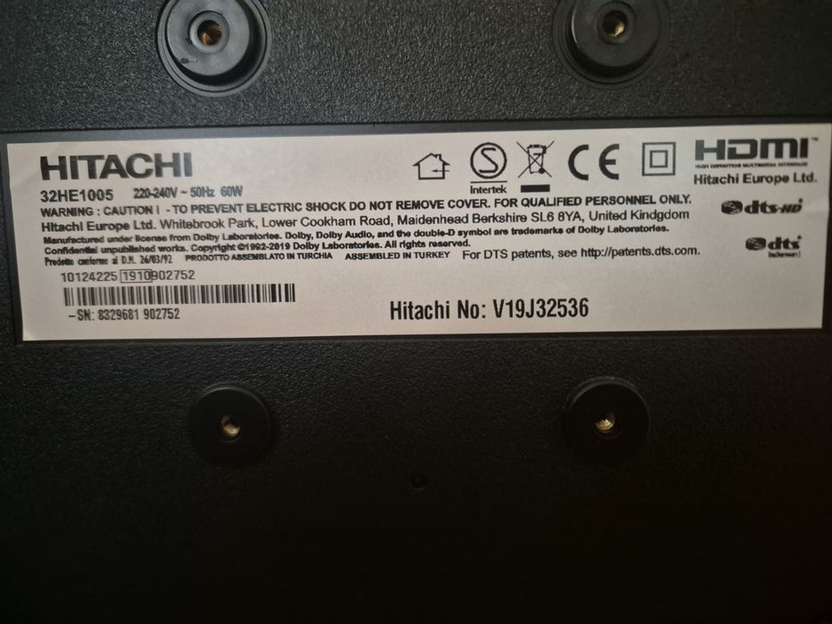 TV  Hitachi  led smart hd.