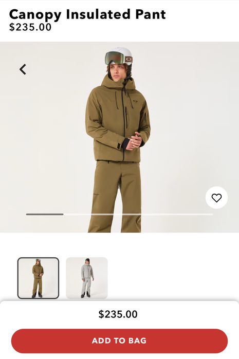 Pantaloni de schi/snowboard Oakley Men's Canopy Insulated FN Dry 10K - M