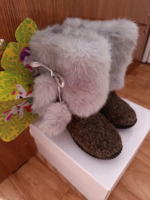 Детские валенки с мехом