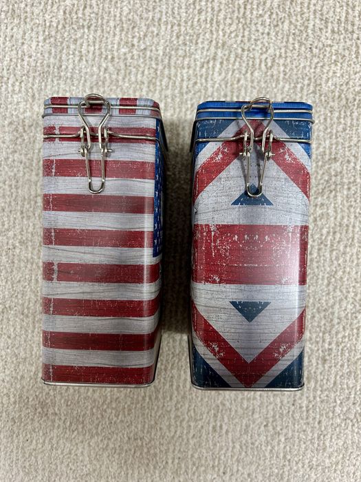 Cutii depozitare/decor din tabla_USA/America/London/Londra/Union Jack