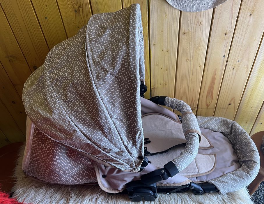 Cărucior Krausman 3 în 1 – Sendo White-Beige