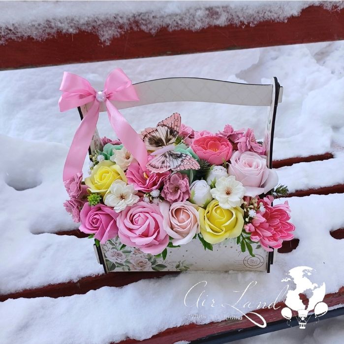 Букет из Мыльных Роз