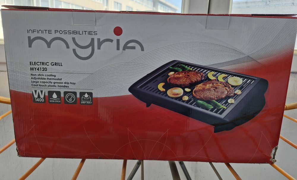 Gratar electric MYRIA MY4120, 1400W, negru