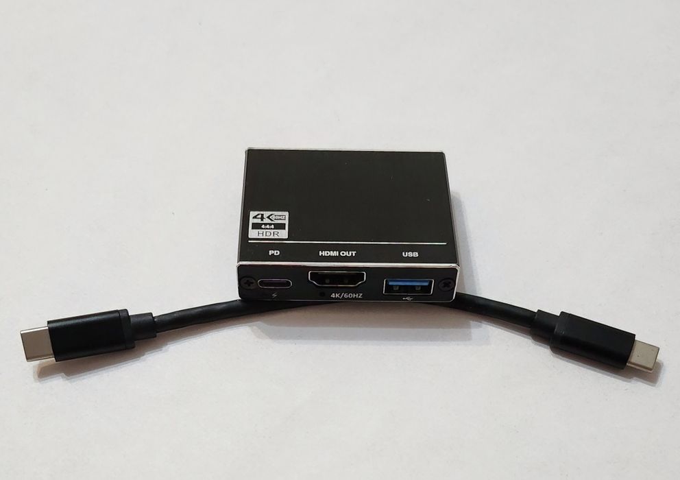 Adaptor convertor 3in1 USB-C 3.1 Type C la HDMI /USB 3.0/ USB-C