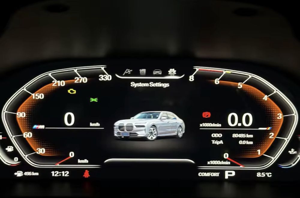 Ceasuri digitale de bord Virtual Cockpit BMW F07 F10 F11 F18 F06 F12 F13 F01 F02 F03 X3 F25 X4 F26 X5 F15 X6 F16 F30 F31 F34 F32 F33 F36