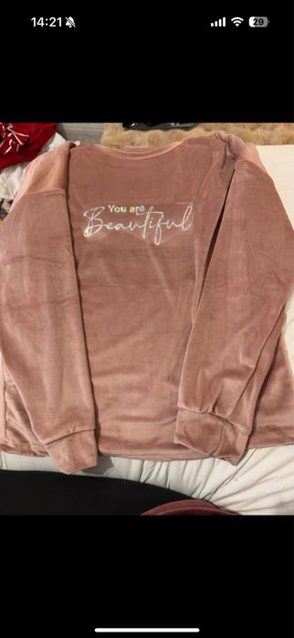 Set pijama 2 piese catifea marimea L