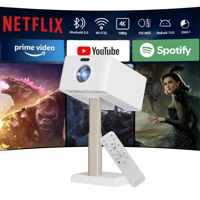 Green Lion Galaxy проектор, Android 13, Wi-Fi, 720P 4К автофокус