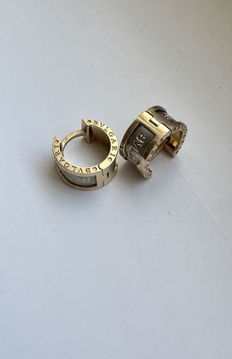 Золотое серьги Bvlgari булгари